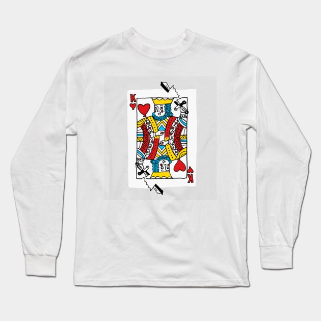 Suicide King Long Sleeve T-Shirt by Love, Potato 